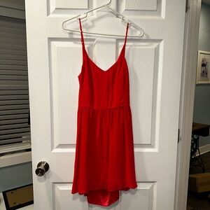 Parker red-orange dress